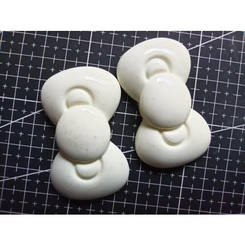 1pcs/lot new resin simulation white bowknot 57mm Scrapbook Embellishment DIY Phone Decoration