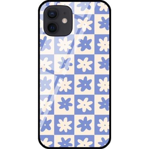 Gah flower Tempered Glass Phone Case For iPhone 12 mini 11 Pro Max XS X XR 7 8 Plus SE 2020 Coque