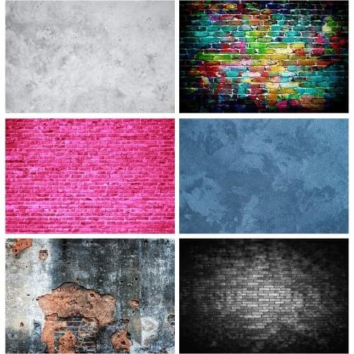 Laeacco Gray Cement Wall Gradient Solid Color Surface Seamless Pattern Photo Backgrounds Photographic Backdrop For Photo Studio