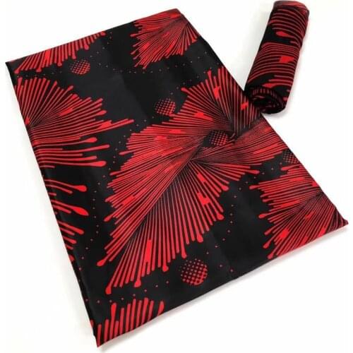 Green Imitated Silk Wax Materials Nigerian Silk Chiffon Fabric African Wax Prints Fabric Ankara High Quality