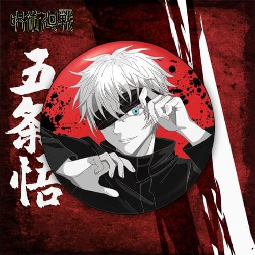 Jujutsu Kaisen Gojo Satoru Badge Students Commemorative Anime Tin Pin anime pins