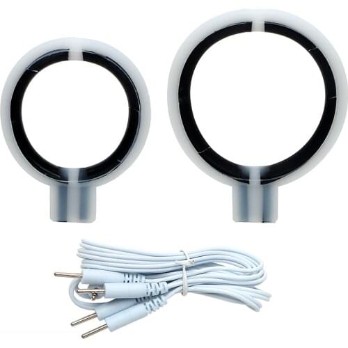 IKOKY Electric Shock Sex Products Sex Toys for Men Male Therapy Massager Penis Rings Physiotherapy Ring Medical Themed Toys