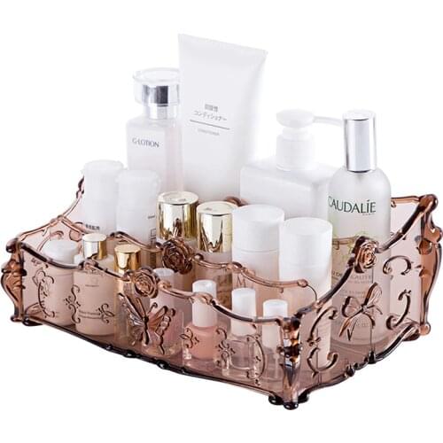 Dresser Powder Cake Eyeshadow Compact Storage Box Desktop Lipstick Skin Care Storage Rack Cosmetics Organizer Bathroom