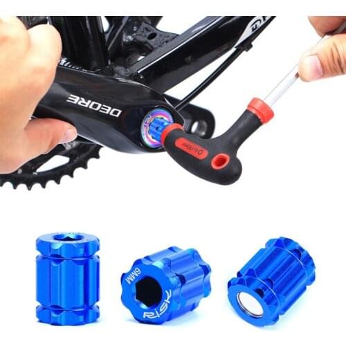 Aluminium Alloy Tension Crank Set Remover Bolt Integrated Arm Bicycle Crank Cap Installation Cycling Tool