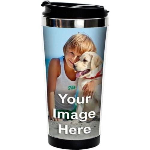 Free shiping 450ML sell PixMug - Photo Travel Mug - The Mug Thats A Picture Frame - DIY - Insert your own photos or designs