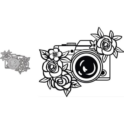 Metal cutting dies Flower Camera mold card Scrapbook paper craft knife mould blade punch stencils New 2021