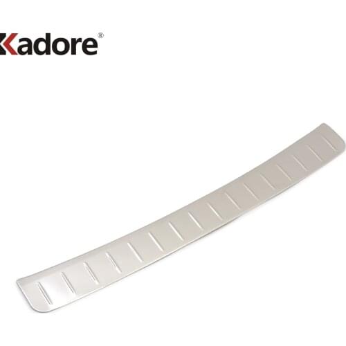 For Nissan Leaf 2017 2018 2019 Stainless Steel Outer Rear Bumper Protector Sill Trunk Lid Tread Cover Trim Auto Accessories