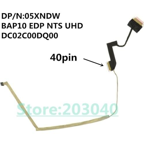 New Original Laptop/notebook LCD/LED/LVDS cable for Dell Alien M15X R3 15 R3 R4 R5 05XNDW BAP10 EDP NTS UHD 4K 40pin DC02C00DQ00