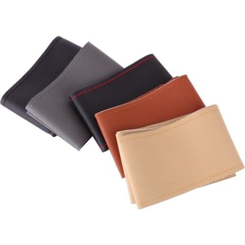 DIY Steering Wheel Covers/ Soft Fiber Leather braid on the steering-wheel of Car With Needle and Thread Interior Accessories