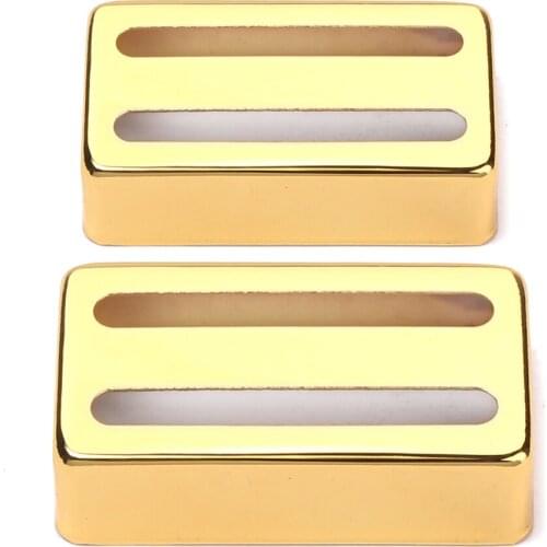 Pair of Humbucker Pickup Covers Electric Guitar Accessories-Gold Plated