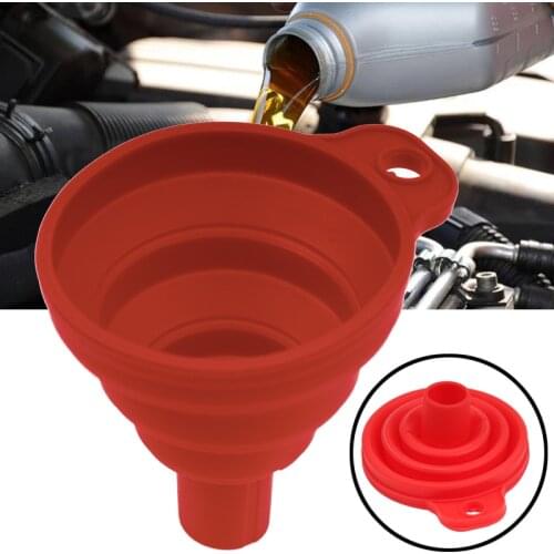 Silicone Car Engine Funnel For Hyundai Solaris 2 Elantra i30 i35 i40 Tucson Kona 2015 2016 2017 2018