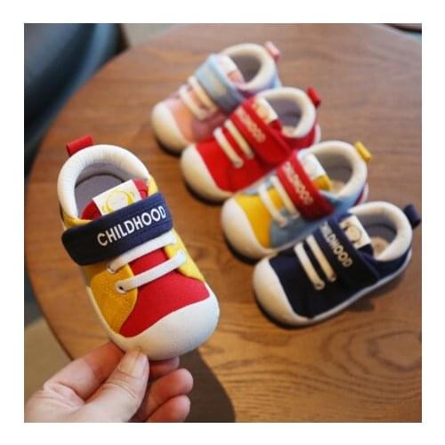 Spring Infant Toddler Shoes Girls Boys Casual Canvas Shoes Soft Bottom Comfortable Non-slip Kid Baby First Walkers Shoes