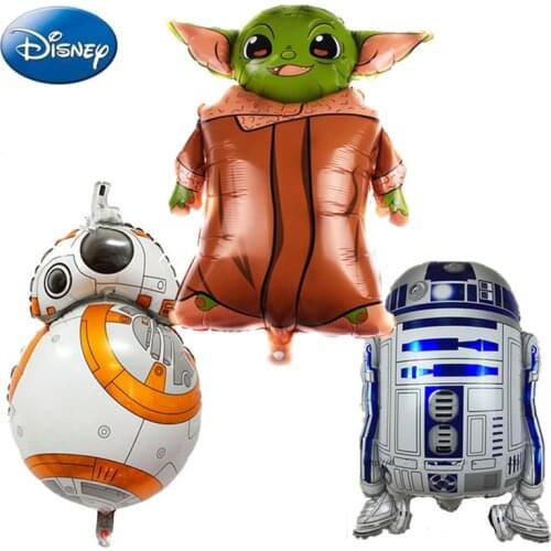 Disney Stars Wars Foil Balloon Baby Yoda Jedis Samuis Balloons for Childrens Birthday Party Decoration Kids Toys Xmas Gift Boys