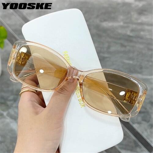YOOSKE Brand Oval Sunglasses Women Men 2021 Classic Brown Small Sun Glasses Male Vintage Travel Goggles oculos de sol feminino