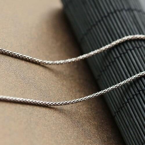 S925 Sterling Silver Jewelry Wholesale Retro Thai Silver Necklace Hypoallergenic Silver Chain Men And Women