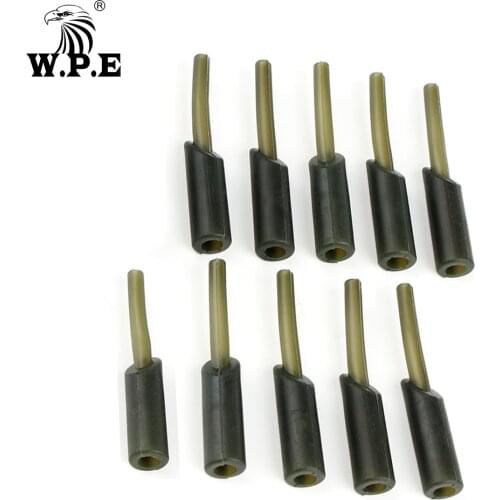 W.P.E Carp Fishing 10pcs Safety Clip Rubber Tubes Carp Fishing Tackle Feeder Terminal Tackle Carp Fishing Accessories Pesca
