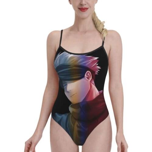 Women 2021 Exotic Bikinis Jujutsu Gojo Satoru Women Swimsuit One-Piece Bikini Anime Manga Kawaii Women Beach wear
