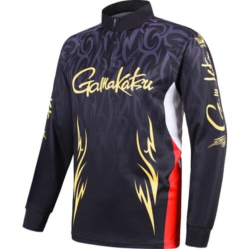Gamakatsu Fishing Vest Spring Summer Men Long Sleeve Outdoor Cycling Shirts Quick Dry Breathable Clothes