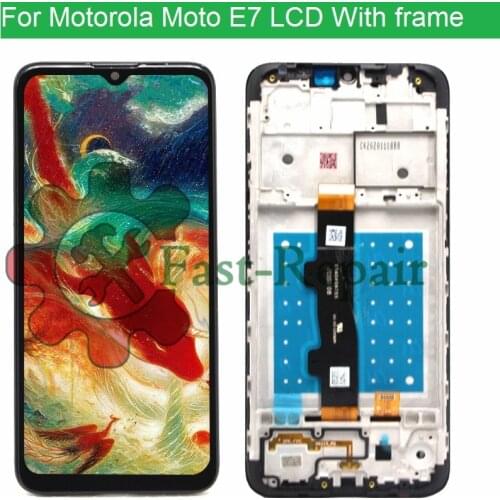 6.5" For Motorola Moto E7 LCD Display with Touch Screen Digitizer Assembly For Moto E7 LCD Screen Replacement Parts Kits