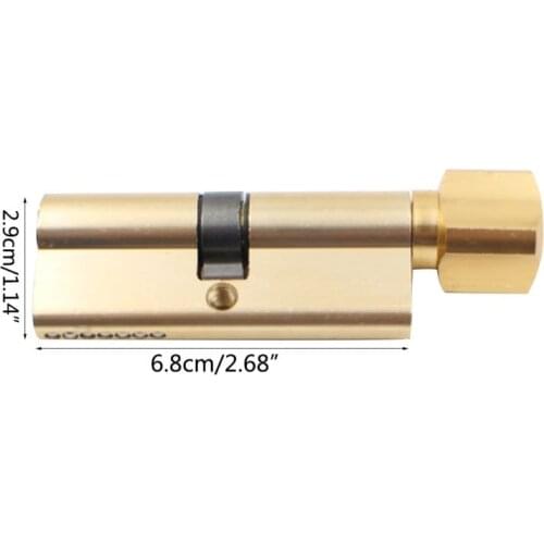 2021 New 1Set Door Cylinder Lock Anti-theft Entrance Metal Door Lock with 3 Keys for Home