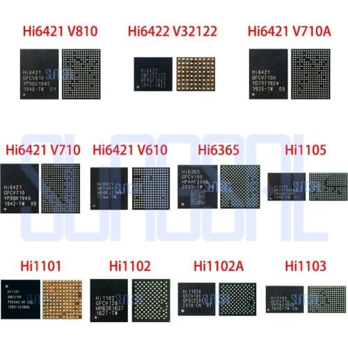1pcs/lot Original Hi1103 Hi1102A Hi1102 Hi1101 Hi1105 Hi6365 Hi6421 V610 Hi6421 Hi6421 V710 A WiFi/BT Wi-Fi IC Chip For Huawei