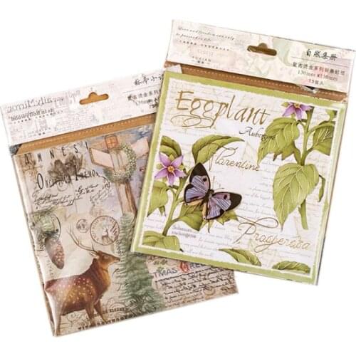 10packs/lot Cute Retro Bronzing Series Stickers Diary Sticker Scrapbook Decoration Stationery Stickers