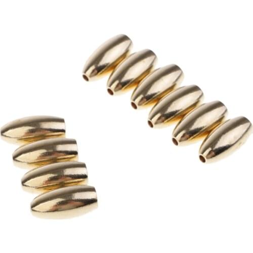 10x Brass Weights Drop Shot Slider Sea Fishing Tackle Snag Sinkers