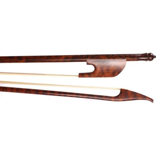 1x 4/4 Baroque cello Bow Snakewood Straight snakewood frog, outward camber #B18