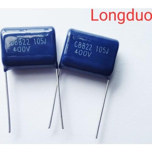 20pcs 105J 1uf 1000nf 400V Type CBB Metallized Polypropylene Film Capacitors