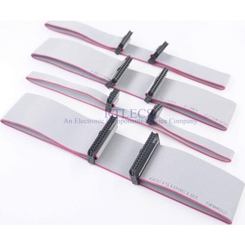 20pcs 2.0 mm IDC Socket Cable 10 Pin 80 100 150 200 250 300 400 500 mm Length Free Hanging Rectangular IDC Flat Ribbon Connector