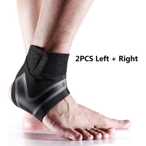 2PCS L+R Ankle Support Brace,Elasticity Free Adjustment Protection Foot Bandage,Sprain Prevention Sport Fitness Guard Band
