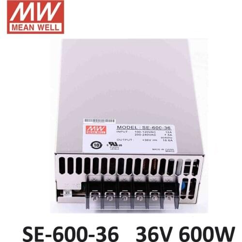 Original MEANWELL SE-600-36 600W 16.6A 36V Switching Power Supply AC110V/220V to DC 36V meanwell power unit driver for led strip