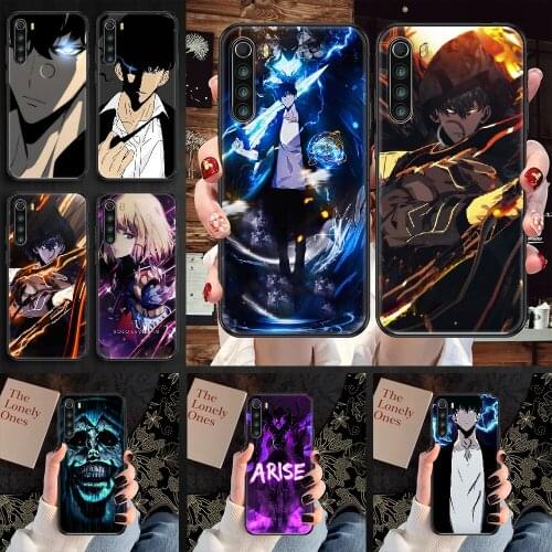 Anime Solo Leveling Phone case For Xiaomi Redmi Note 7 7A 8 8T 9 9A 9S 10 K30 Pro Ultra black soft prime fashion waterproof