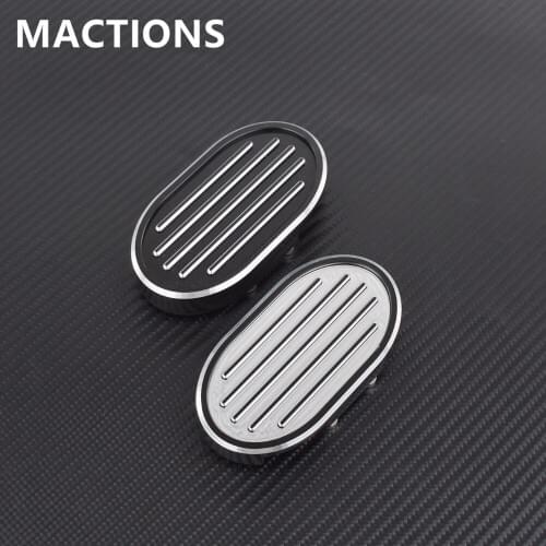 CNC Aluminum Billet Brake Pedal Pad Cover Footpeg for Harley Sportster XL883 XL1200 Dyna Fat Bob Softail V-Rod Street Night Rod