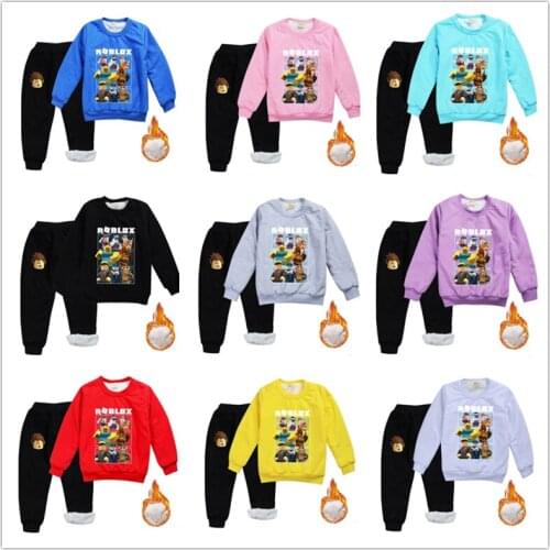 Robloxs Kid Tracksuit Boys Clothes Set Long Sleeve and Pants Teenage Sportwear Clothing Sport Suit for Child Christmas Gift