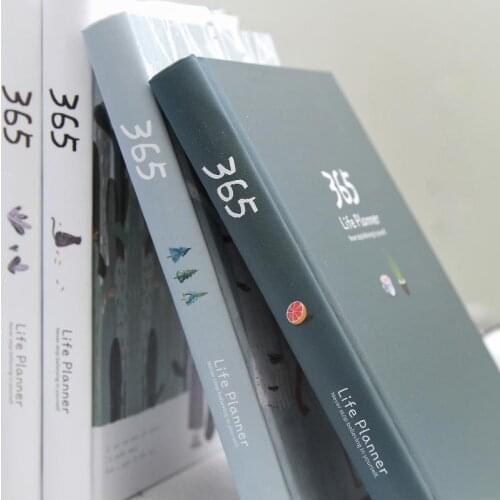 A6 diary Simple and fresh Notebook Office Accessories 365 Planner Notebooks Books For Records 2011 Daily Plan kawaii student