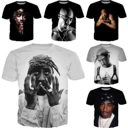 HOXIXIB 3D Print Rapper 2Pac T Shirt Hip Hop Singer Tee Great Poet Men Tshirt Actor Summer Beach Holiday O Neck Women Sweatshirt