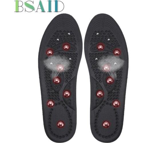 BSAID Acupressure Magnetic Insoles For Shoes Women Men Massage Foot Fatigue Relieve Magnetotherapy Shoe Insole Foot Pads Inserts