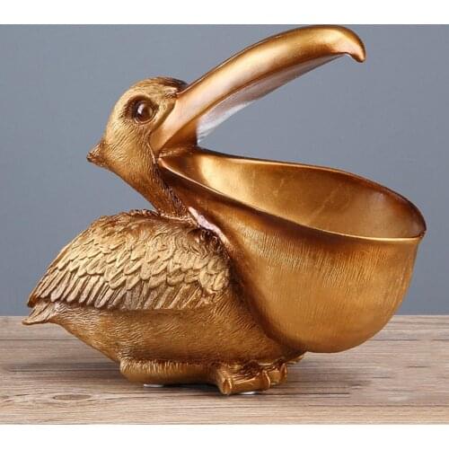 Pelican Model Keys Remote Control Phone Holder Home Office Living Room Desktop Decor