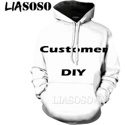LIASOSO DIY 3D Print Men Women Fashion Autumn Hoodie Pullover Zipper Shirt High Quality Custom Clothing Free Shipping HipHop Top