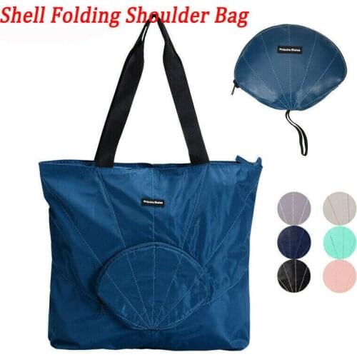 Fashion Ladies Foldable Handbag Single Shoulder Tote Bag Waterproof Fashion Shell Storage Bag US