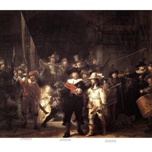 The Night Watch Fine Diamond Embroidery Diy Full Round Diamond Painting Art Famous Cross Stitch Needlework Kit Home Decor Gift