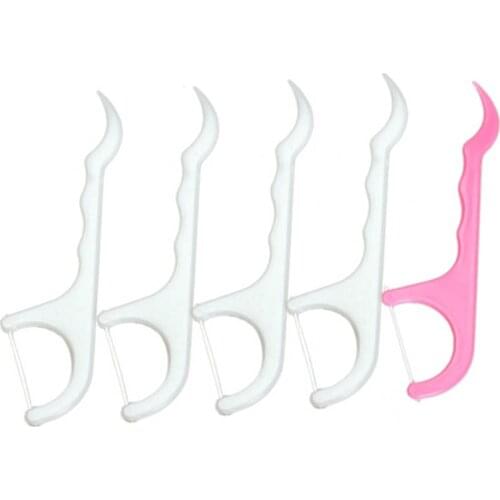 Newly 100pcs Dental Floss Stick Interdental Brush Teeth Toothpicks Flosser Pick