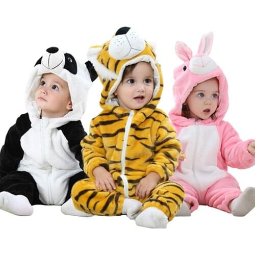2020 Autumn Winter New Born Baby Clothes Unisex Christmas Clothes Boy Rompers Kids Tiger Costume For Girl Infant Jumpsuit 3-24M