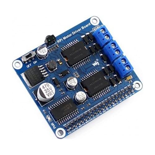 Waveshare Raspberry Pi A+/B+/2B/3 Model B Expansion Board Motor Driver Board DC Motor Stepper Motor Driver Development Kit