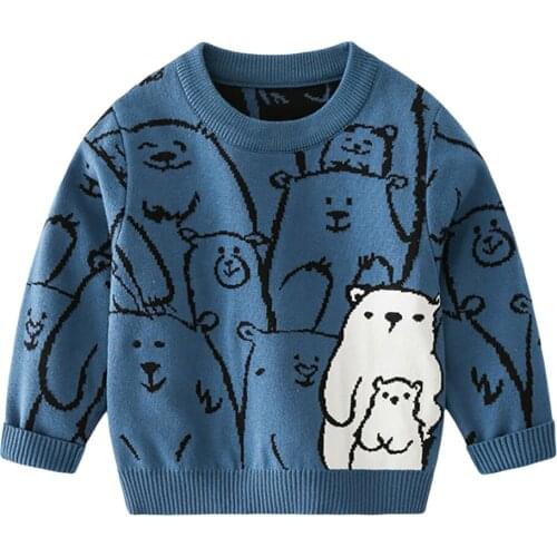 Toddler Baby Boy Girl Striped Knitted Button Long Sleeve Top Outwear Sweater Winter Fall