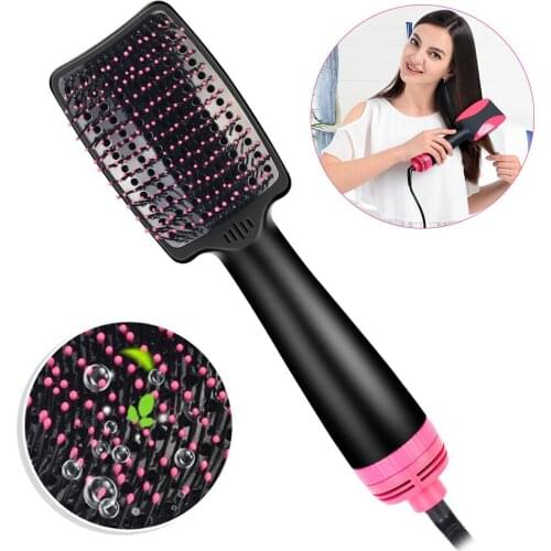 Adjustable Hot Air Comb 2 In 1 Hair Dryer Comb Curling Brush Hair Styling Tools Women Hair Care MH88