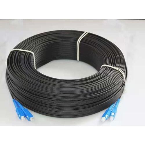 SC UPC Duplex Outdoor Drop Cable FTTH Drop Patch Cable Singlemode Fiber Optic Patch Cord Free delivery