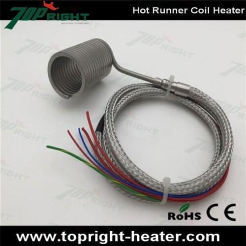 Section 3x3mm ID20 x 60mm hot sale hot runner heater coil heater 220v