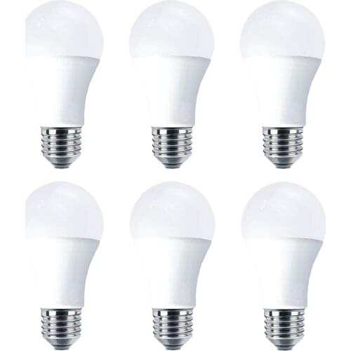 LED bulb E27 base 9W equivalent 90W 900 Lumen cold white led lamp 220v light bulb energy saving bulb 6pack